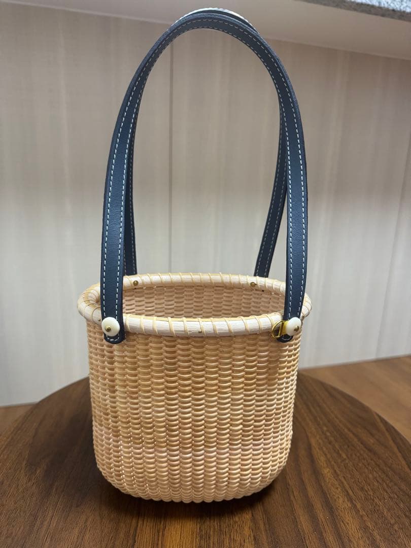 ナンタケットバスケット 6インチオペラ レザーハンドル