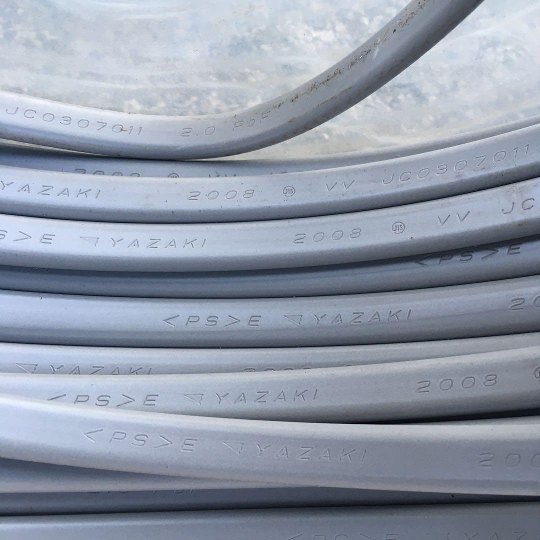 YAZAKI VVF VA ケーブル 約70m 3×2.0