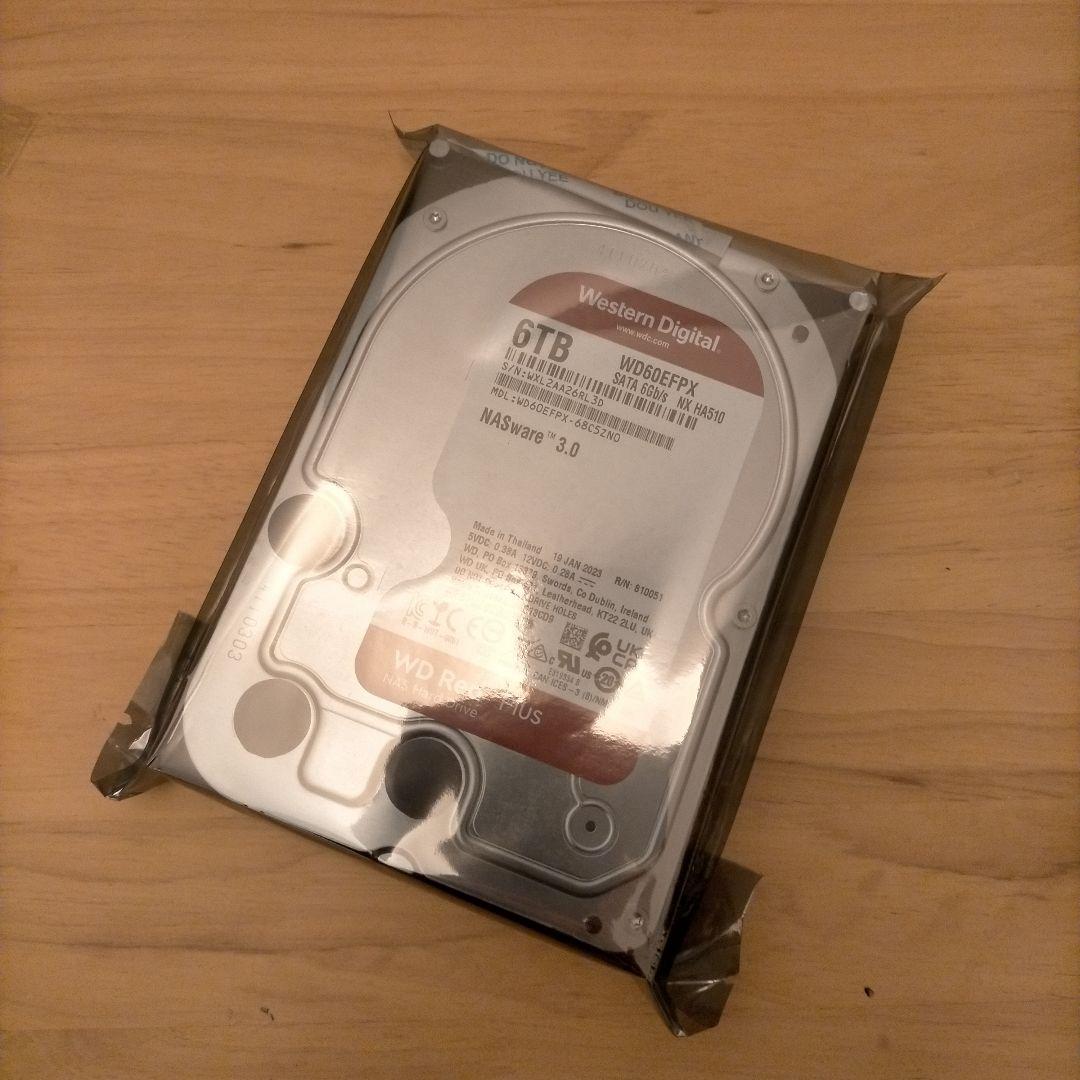 ウエスタンデジタル　ハードドライブ　WD60EFPX 6TB