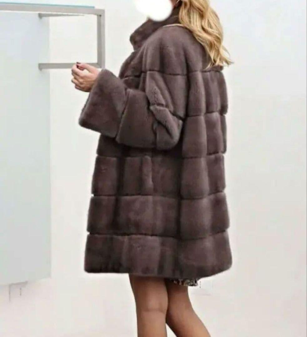 ミューズ 美しいダイドミンク ブラウン 染めブルーアイリス系 カフェオレ