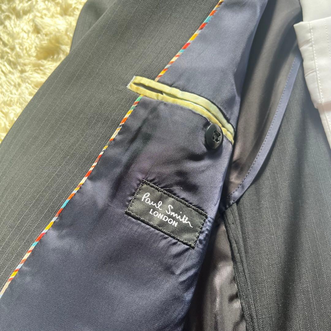 美品 ポールスミス Paul Smith スーツ セットアップ 濃紺 Lサイズ