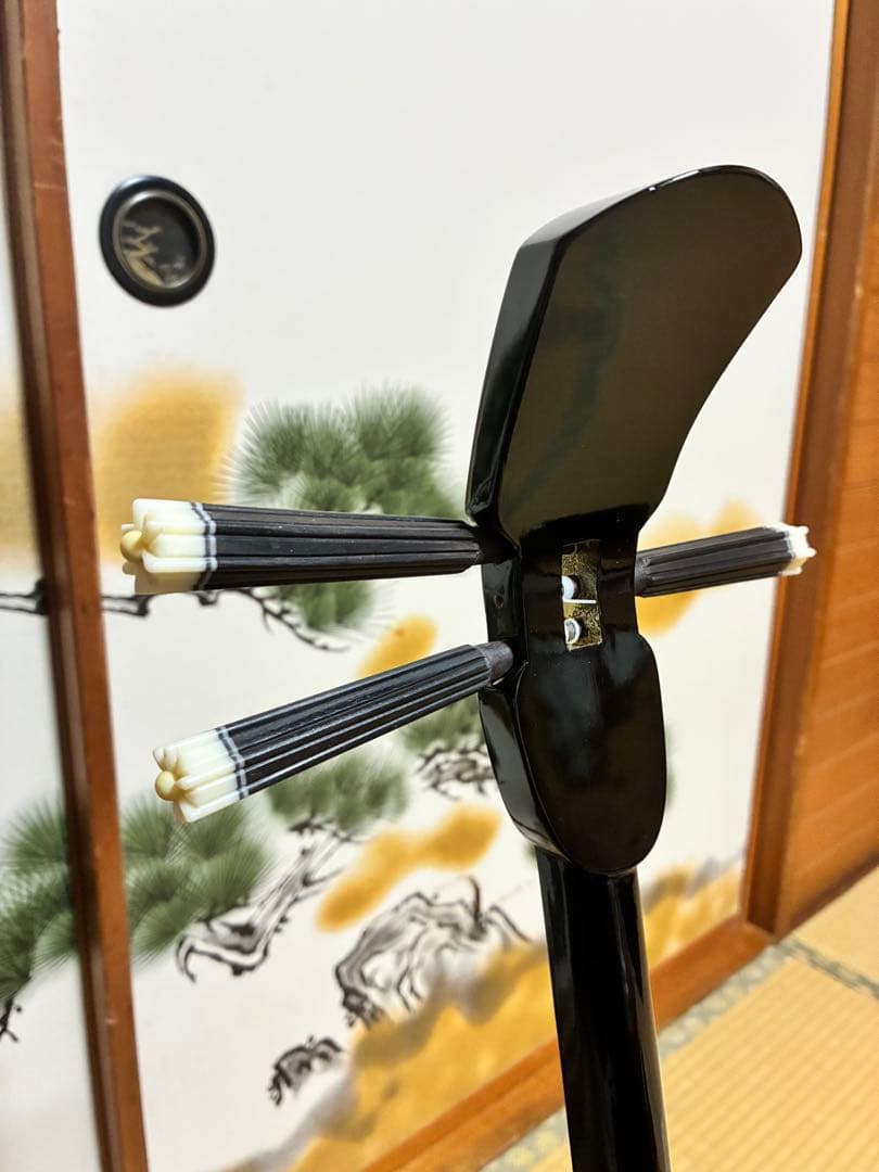 沖縄三線！貴重！知念大工型！本張り【一枚張り】