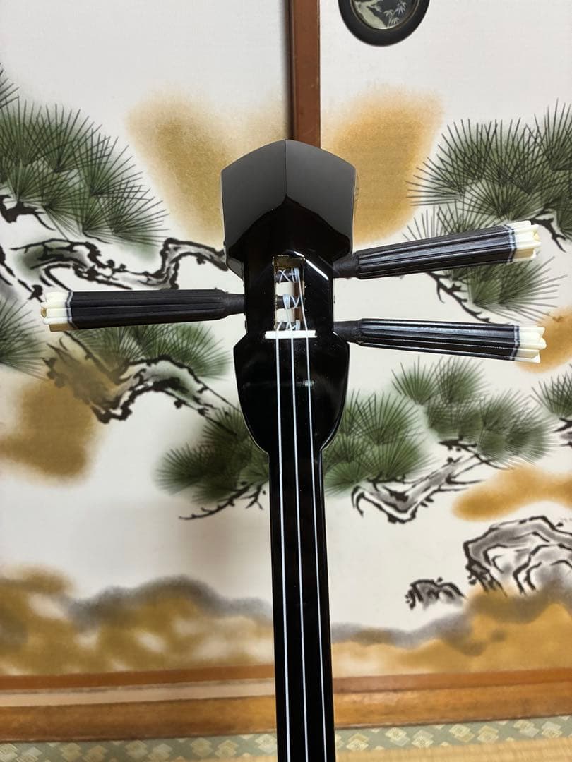 沖縄三線！貴重！知念大工型！本張り【一枚張り】