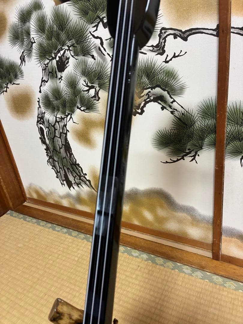 沖縄三線！貴重！知念大工型！本張り【一枚張り】