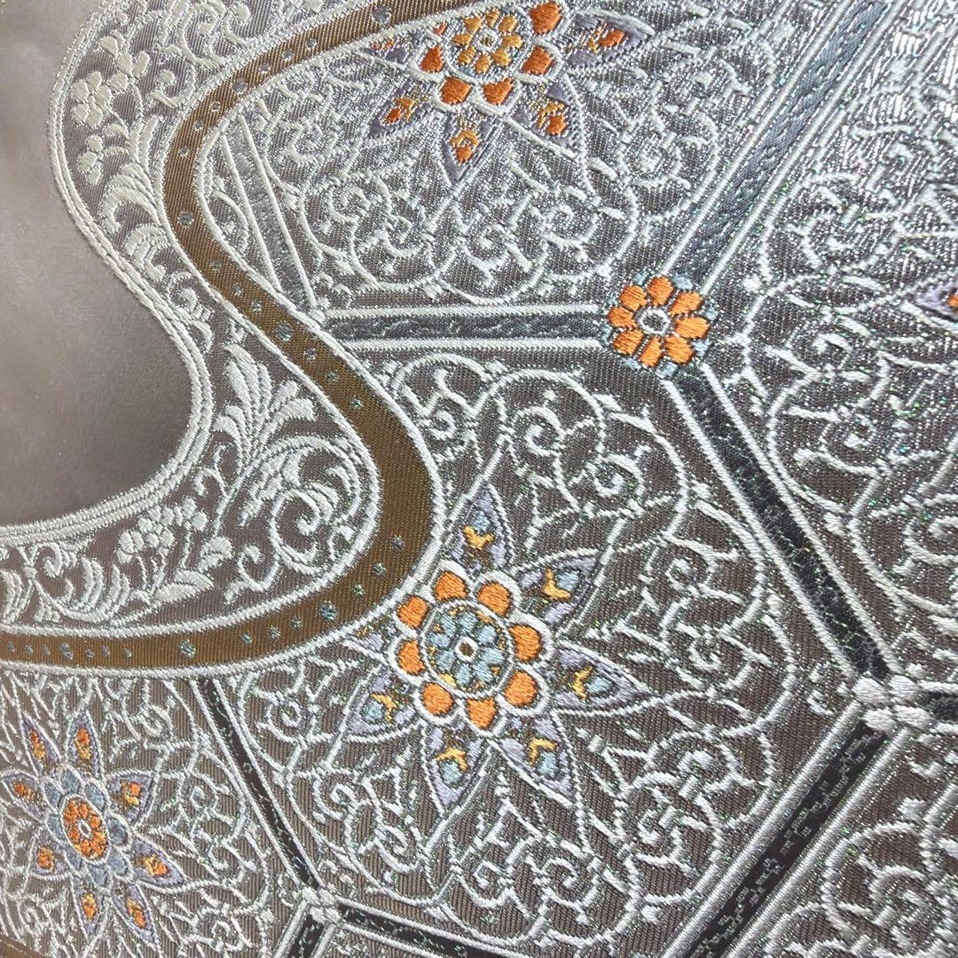 10 訪問着フルセット 正絹 淡い水色 ブルー 総刺繍 暈し染め 上品 シンプル