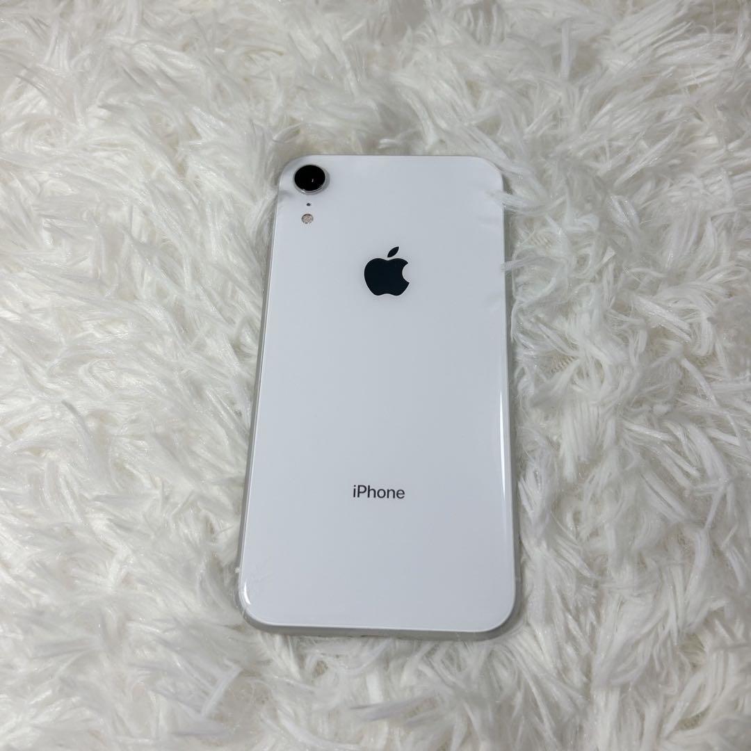 【電池100%／即発送】iPhone XR 128GB ホワイト SIMフリー