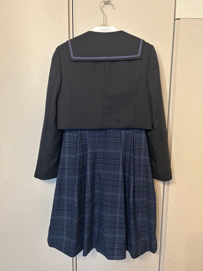 【CHOPIN】ネイビー チェック柄 フォーマルドレス セット
