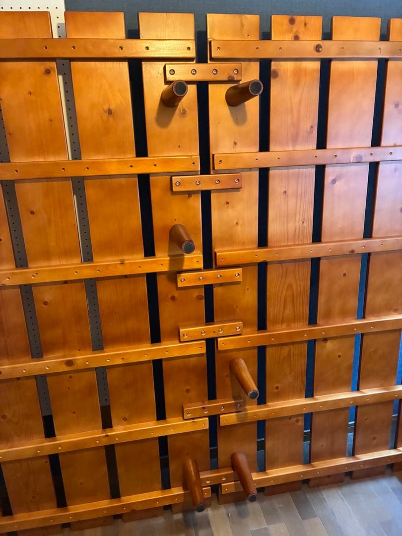 木製キングサイズベッドフレーム マットレス敷布団3点セット