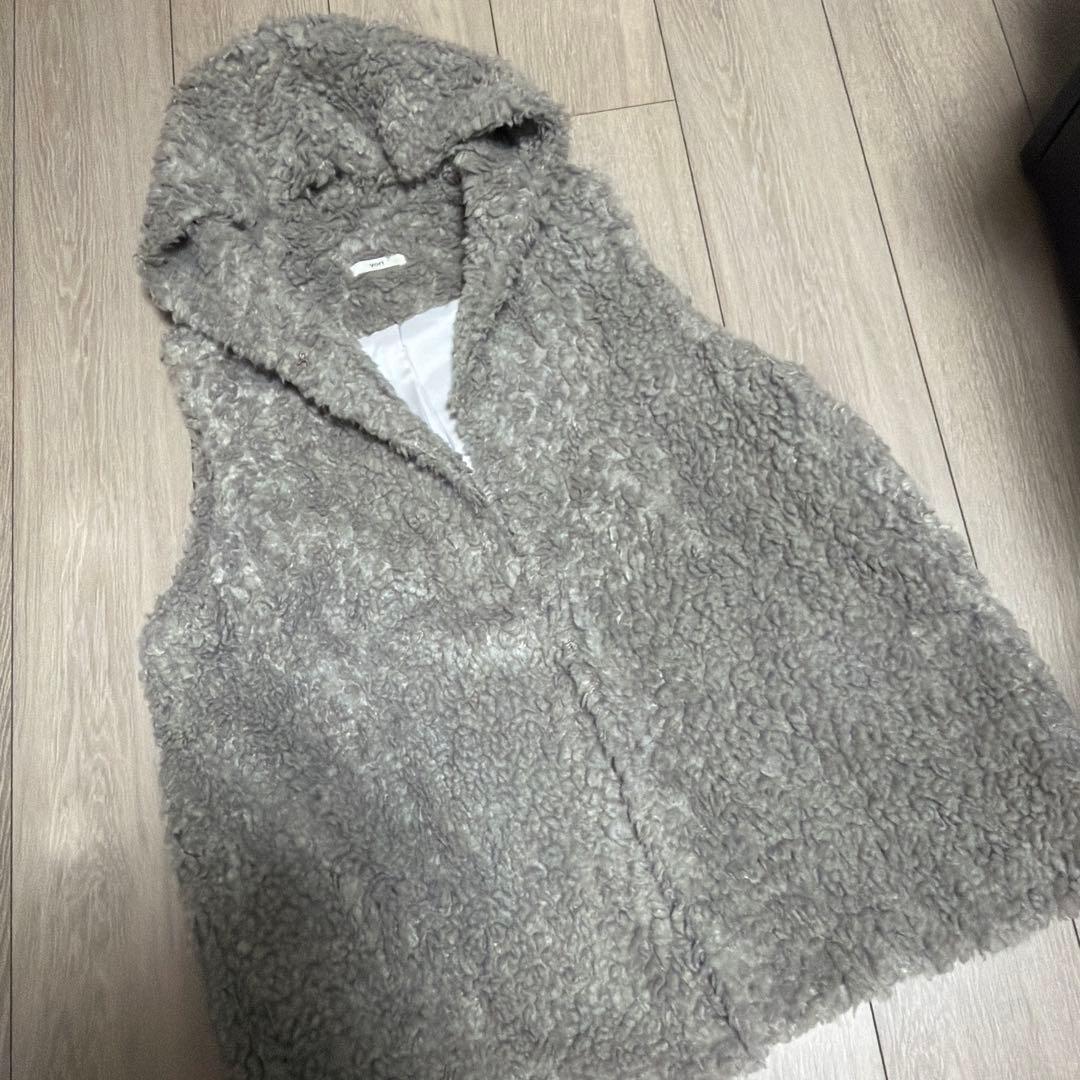 yori プードルフードジレ　ベスト　グレー