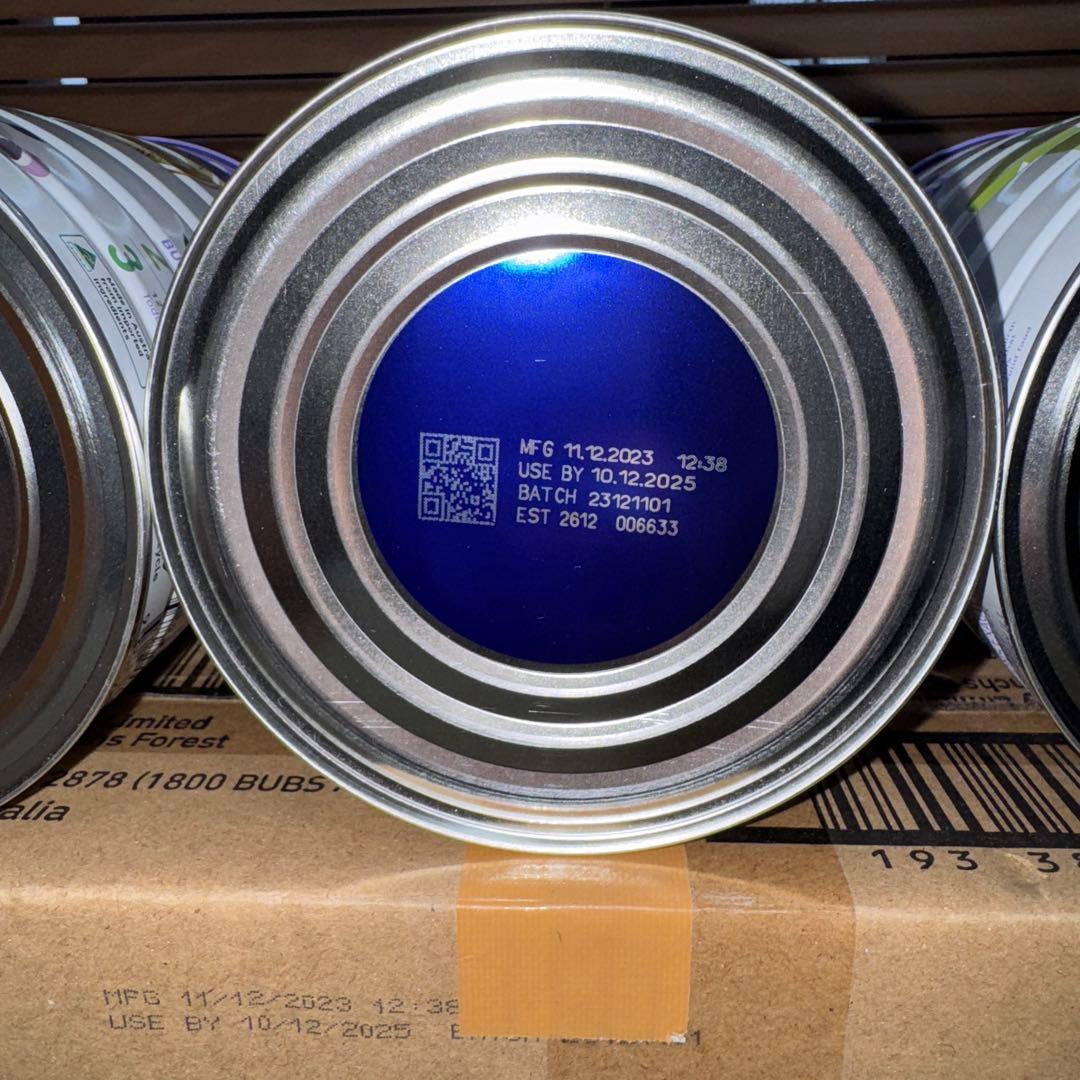 バブズ 牛 オーガニック粉ミルク 0-6ヶ月 3缶セット ステップ1