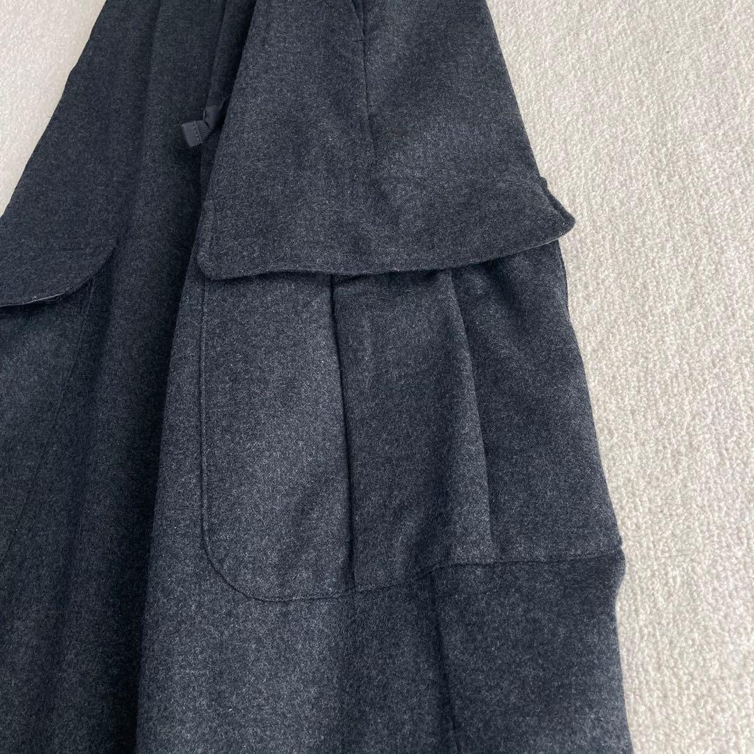 6 ROKU ロク カーゴパンツ ワークパンツ ワイド 38 M グレー 秋冬