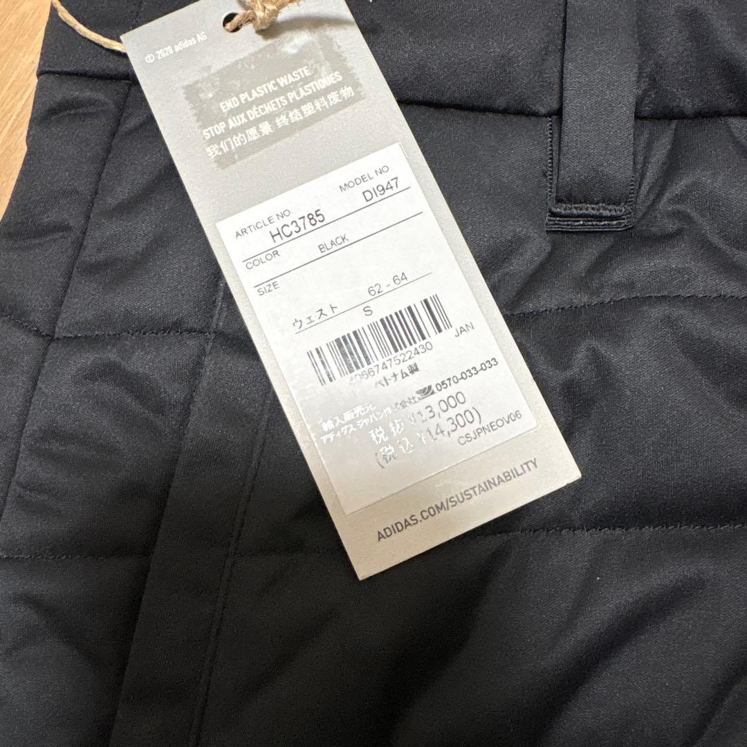 今日まで限定値下げ　Sサイズadidas 中綿ゴルフ　セットアップ黒