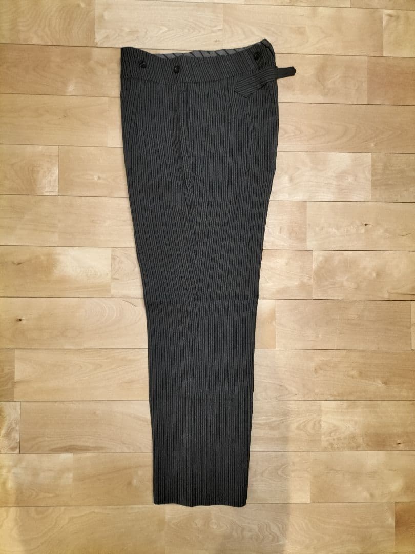 50s フレンチワークパンツ　ストライプ柄　W88cm