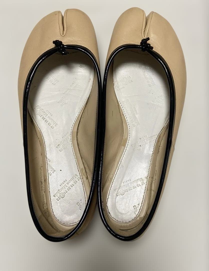 マルジェラ36足袋シューズtabiフラット