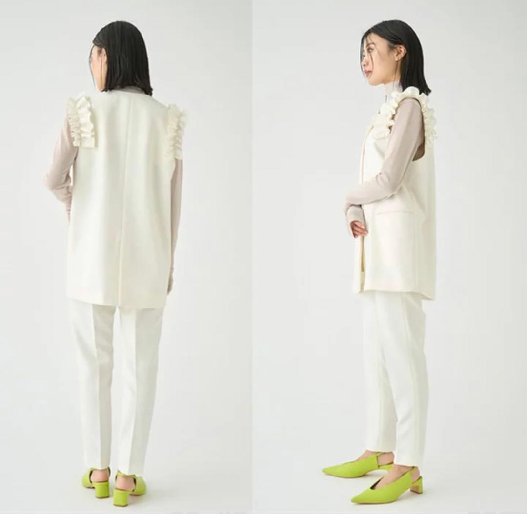 未使用★CELFORD フリルスリーブ ジレ　ジャケット