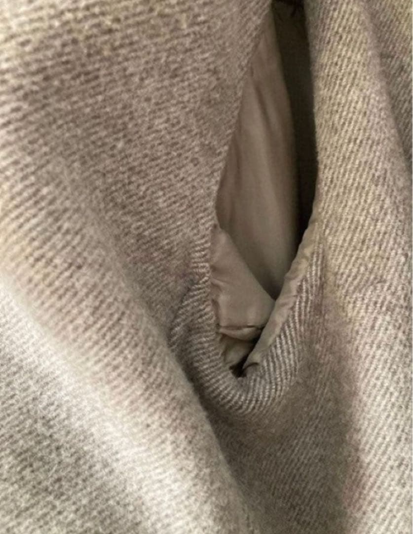 HYKE DOUBLE FACE TRENCH グレー サイズ2