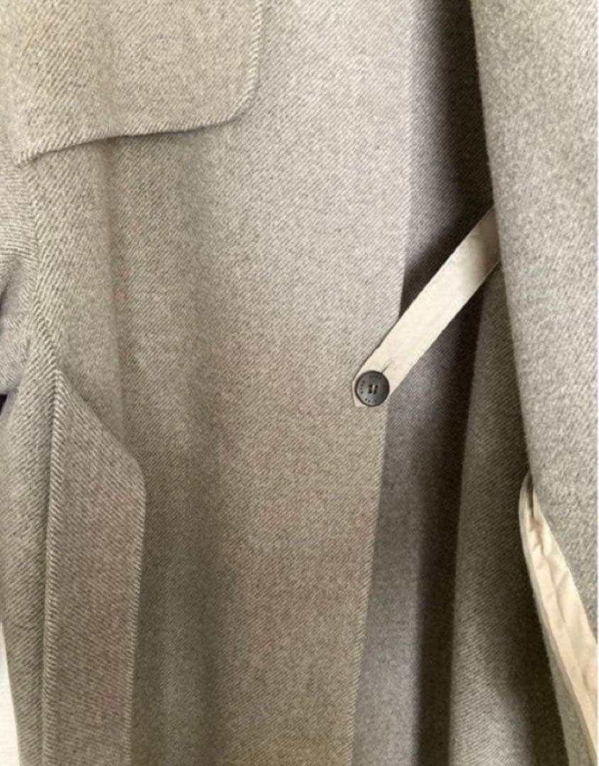 HYKE DOUBLE FACE TRENCH グレー サイズ2