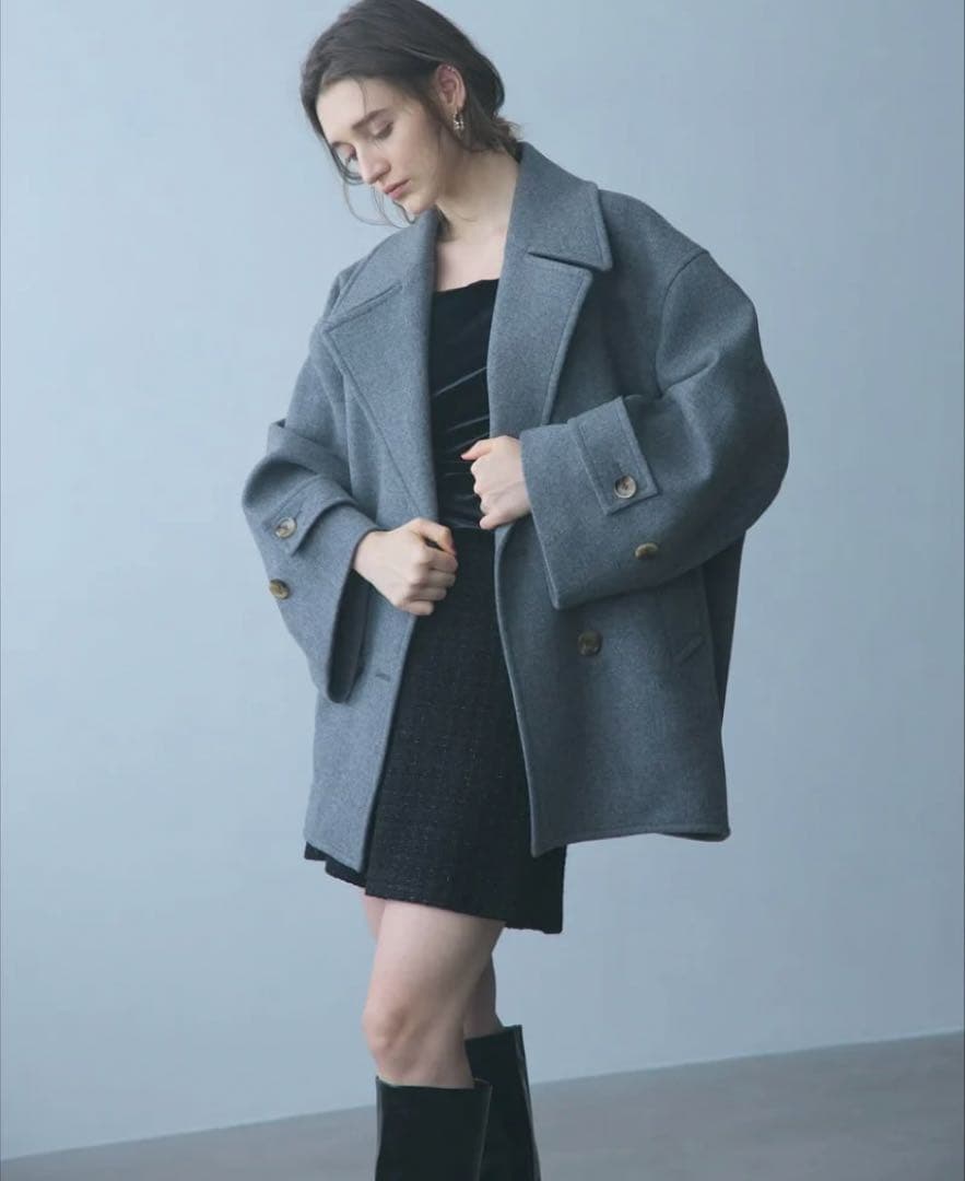 美品 cygne シーニュ オーバーPコート Emii