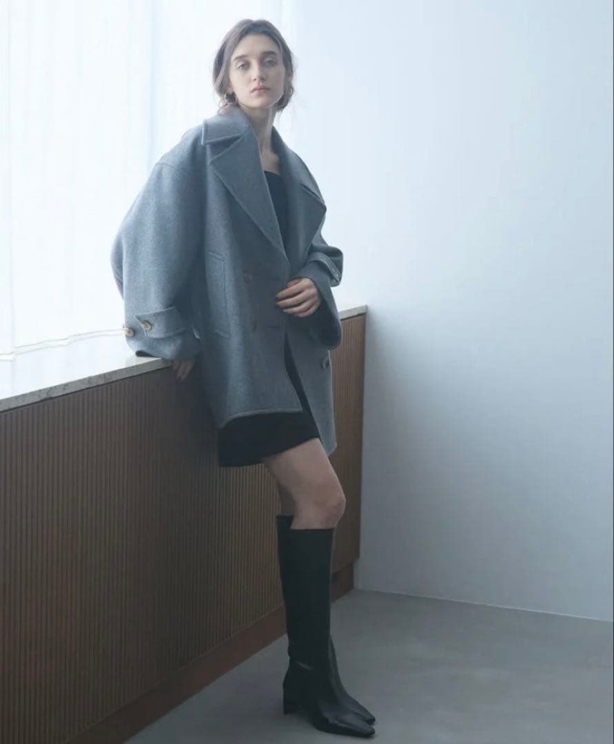 美品 cygne シーニュ オーバーPコート Emii