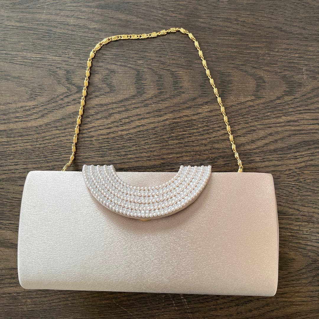 くぅ様　【美品】東京ソワール　フォーマルバッグ　パーティーバッグ　白手袋付き