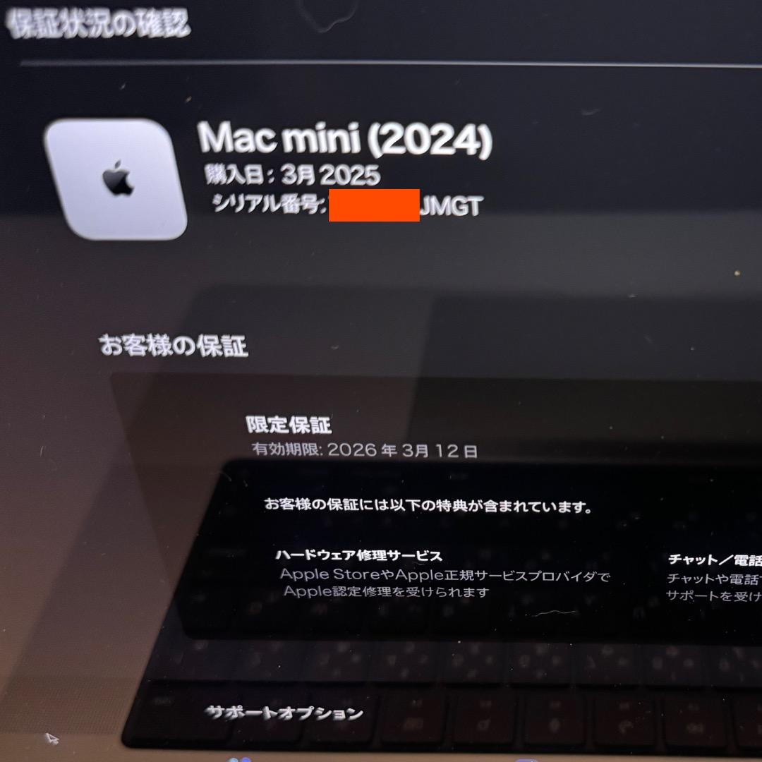 Macデスクトップ Mac mini M4 32/512GB