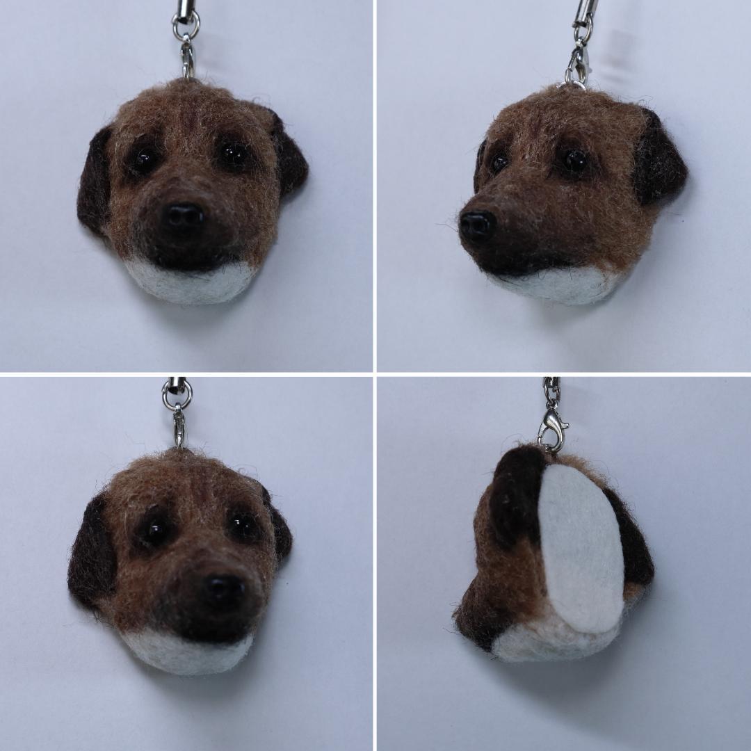 羊毛フェルト Yu様 ジャックラッセル&インコ ハンドメイド オーダー