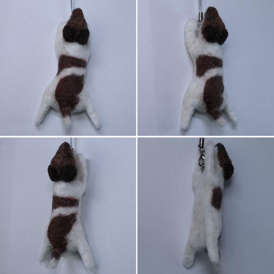 羊毛フェルト Yu様 ジャックラッセル&インコ ハンドメイド オーダー