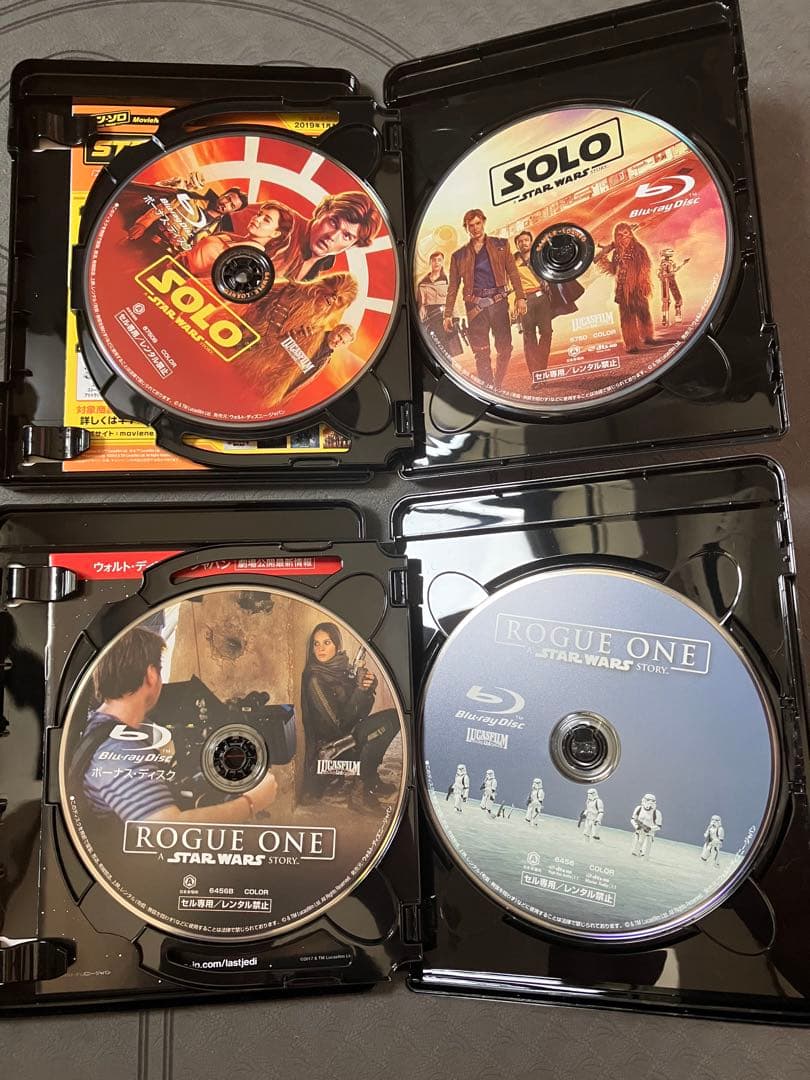 【美品】スターウォーズ　EP7.8.9スピンオフ２作品　Blu-ray ケース