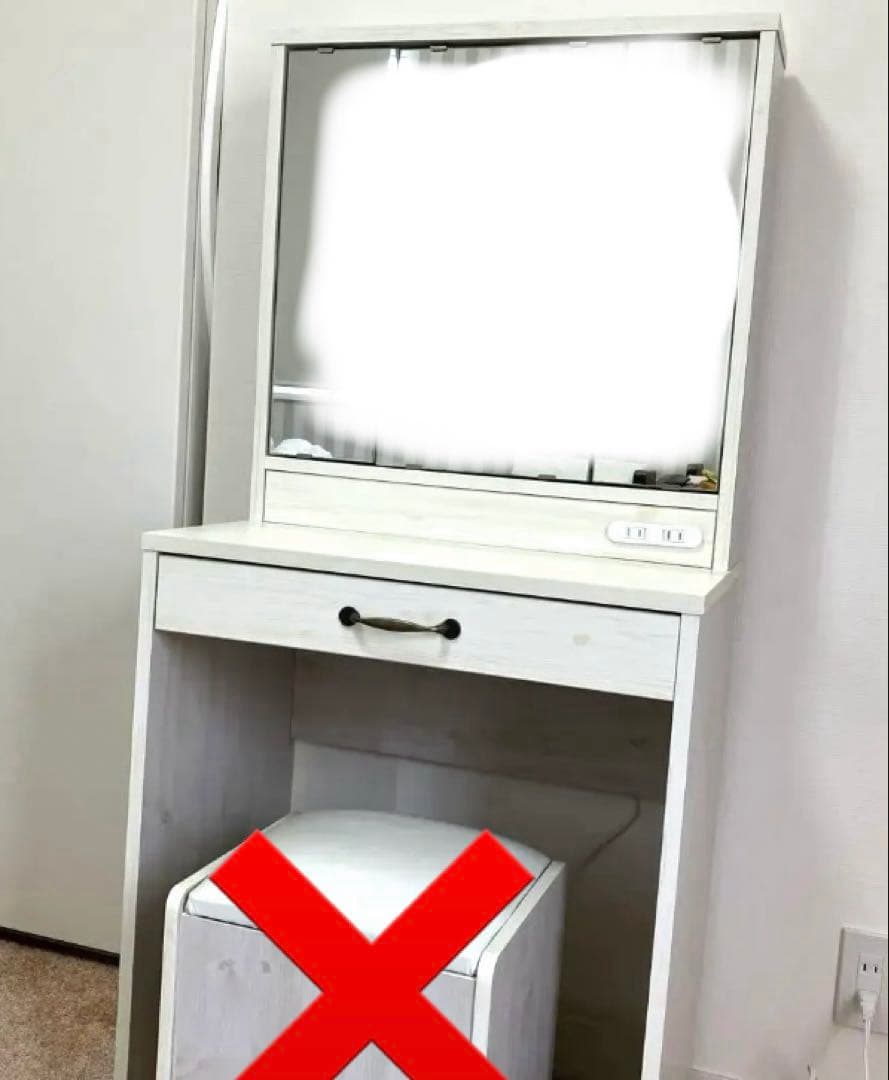 デスクドレッサー　三面鏡、鏡台