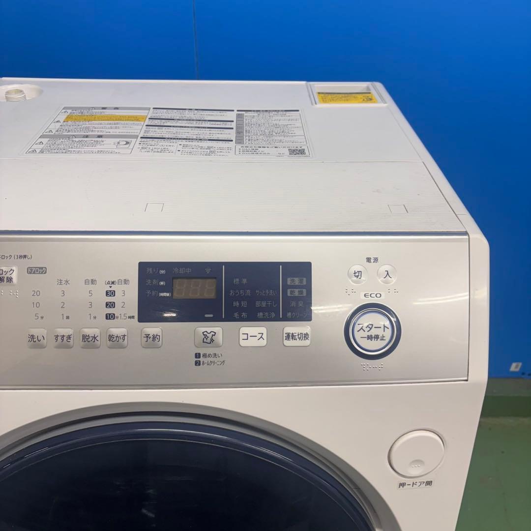 595 ドラム式洗濯機　容量10キロ　乾燥6キロ　美品　徹底清掃済み　左開き