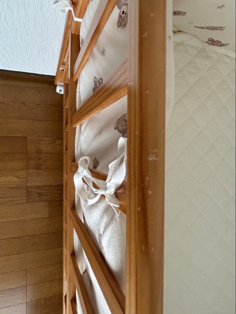 【直接引き取り福岡市】KATOJI ベビーベッド ハイタイプ 標準サイズ