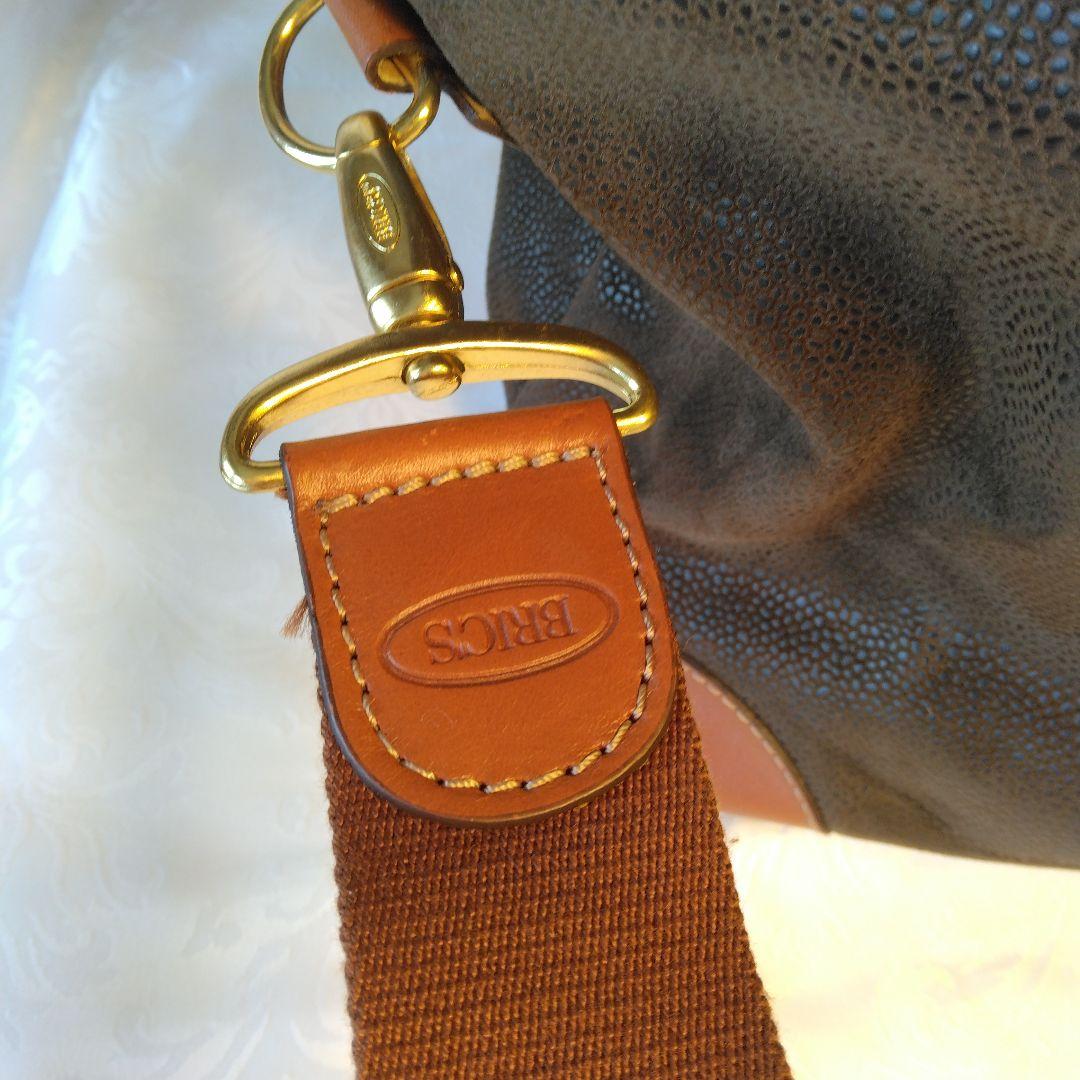 BRIC'S ブリックス ダークブラウン ２WAY ボストンバッグ オールレザー