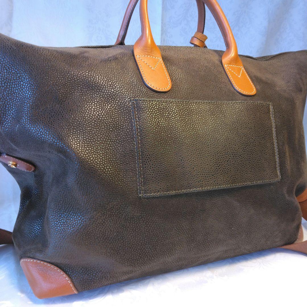 BRIC'S ブリックス ダークブラウン ２WAY ボストンバッグ オールレザー