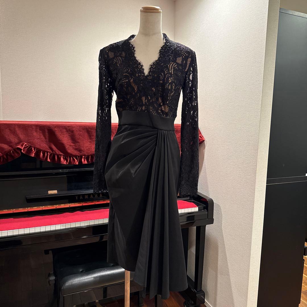 TADASHISHOJI ドレス　ブラック　黒　タダシショージ