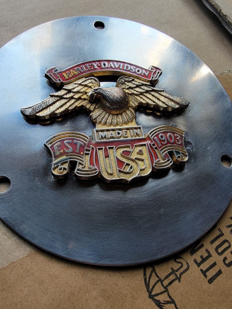 Vintage 77年 FXS 純正 オプション ダービーカバー メダリオン