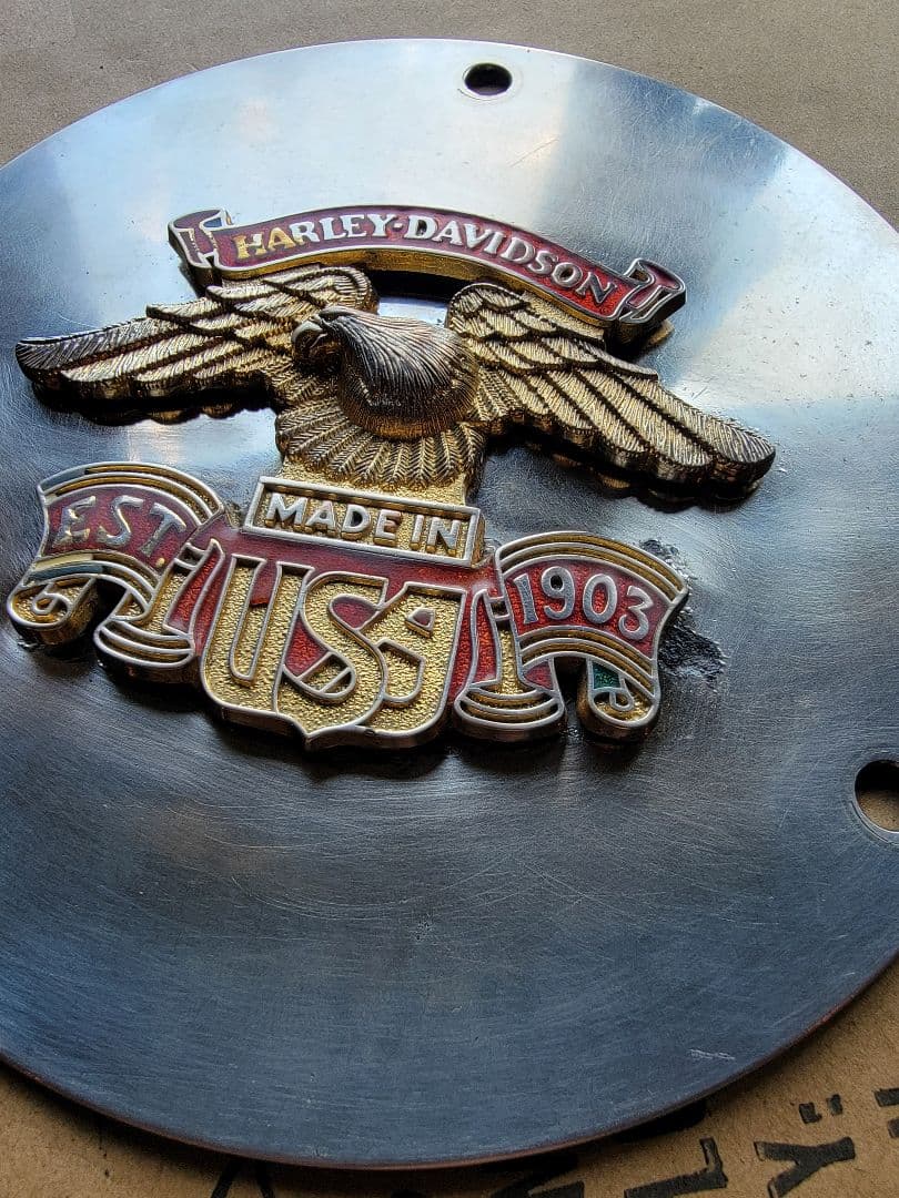 Vintage 77年 FXS 純正 オプション ダービーカバー メダリオン