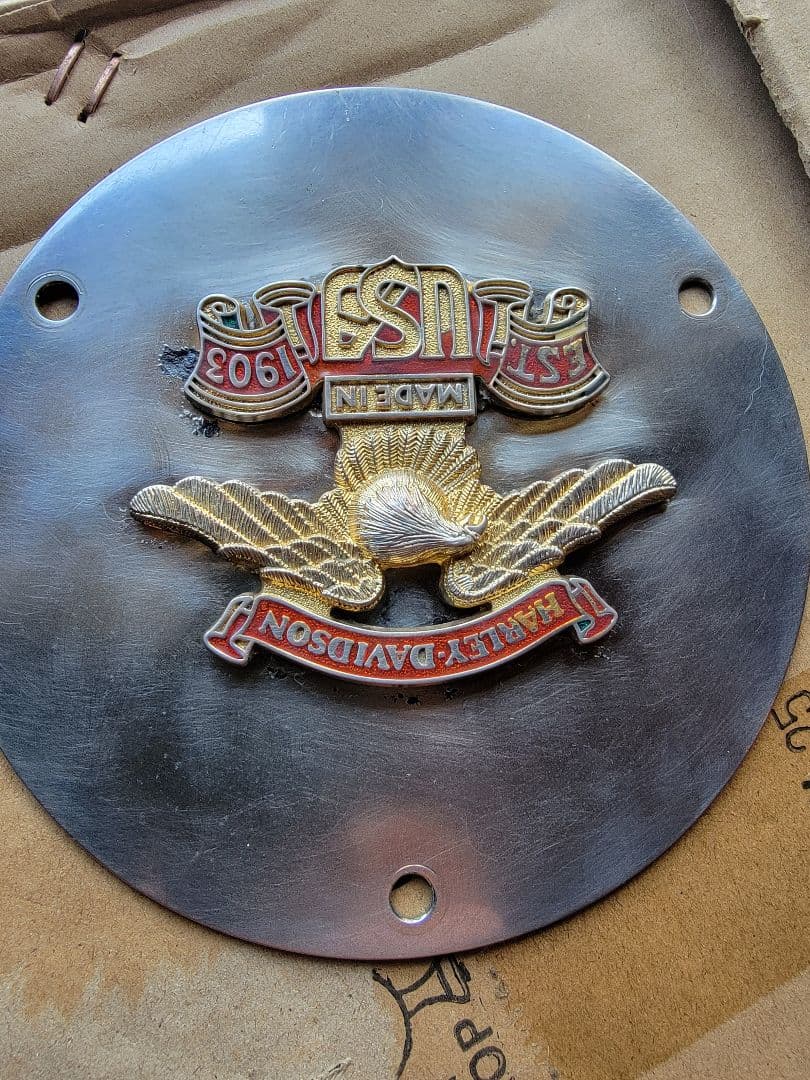 Vintage 77年 FXS 純正 オプション ダービーカバー メダリオン