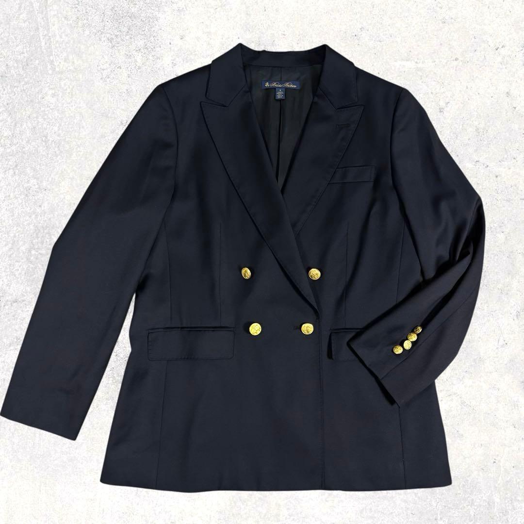 ちぇぶおブルックスブラザーズ 紺ブレ 金ボタン ダブル ロロピアーナ