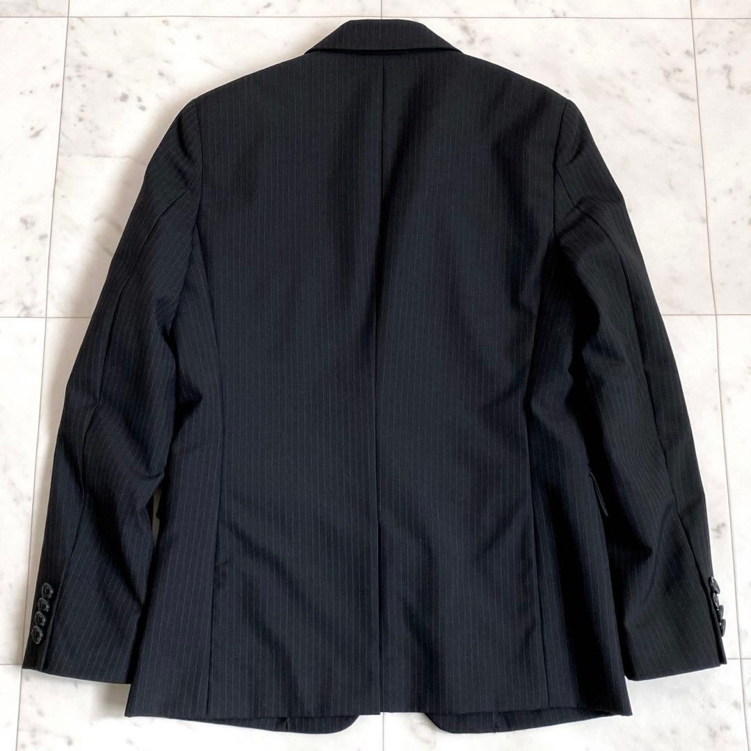 ✨コムサイズム　フォーマルスーツ4点セット　ピンストライプ　ブラック　150