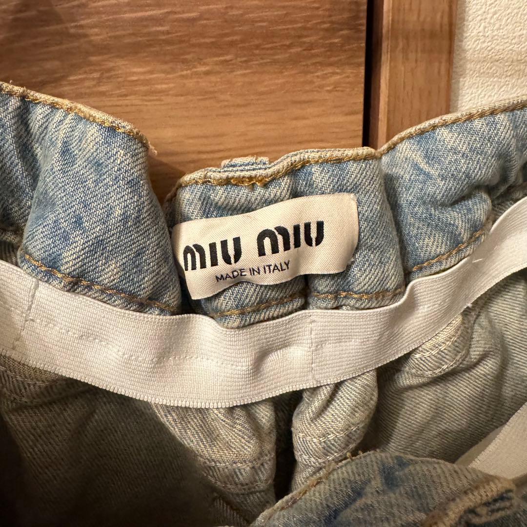 MIUMIU デニムショートパンツ
