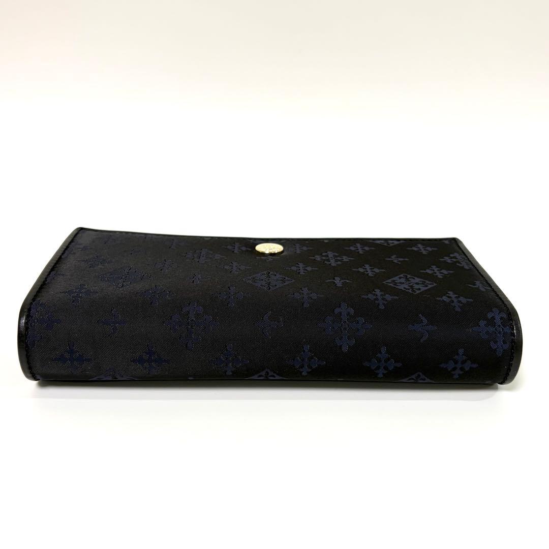 【未使用】russet ラシット 長財布 モノグラム ネイビー