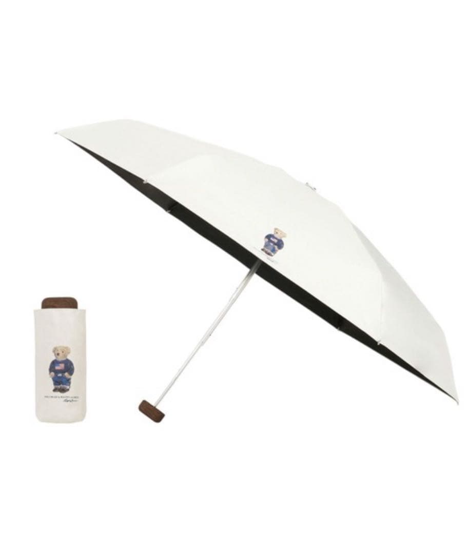 新品 ラルフローレン 日傘 傘 折りたたみ傘 ポロベア 遮光100% コンパクト