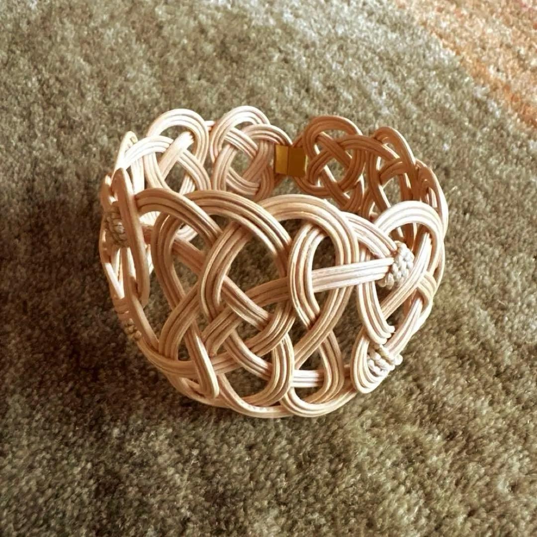 SIRISIRI /ARABESQUE Bangle 2 ラタン編み込みバングル