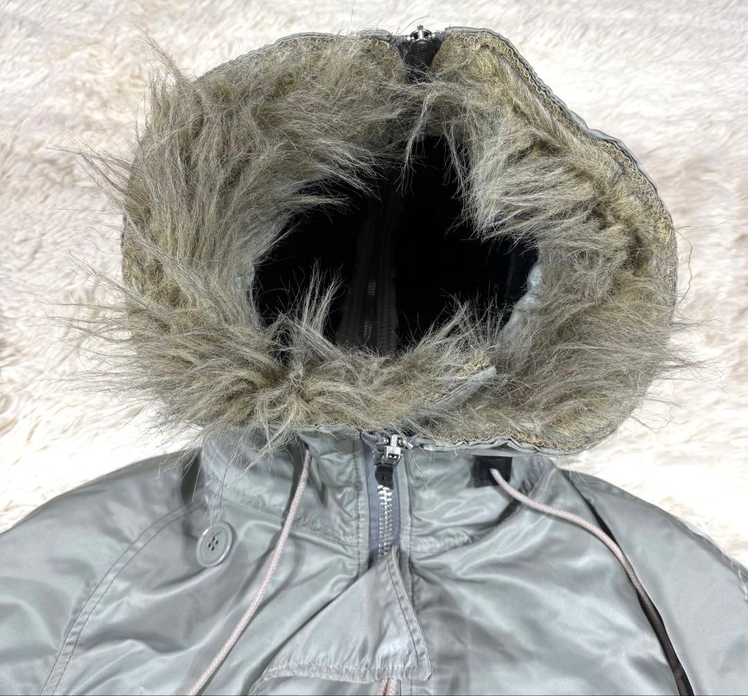 90s ALPHA N-2B フライトジャケット シルバー アメリカ製