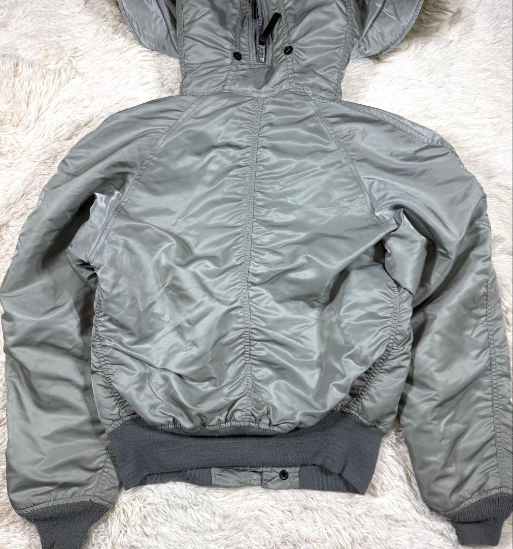 90s ALPHA N-2B フライトジャケット シルバー アメリカ製