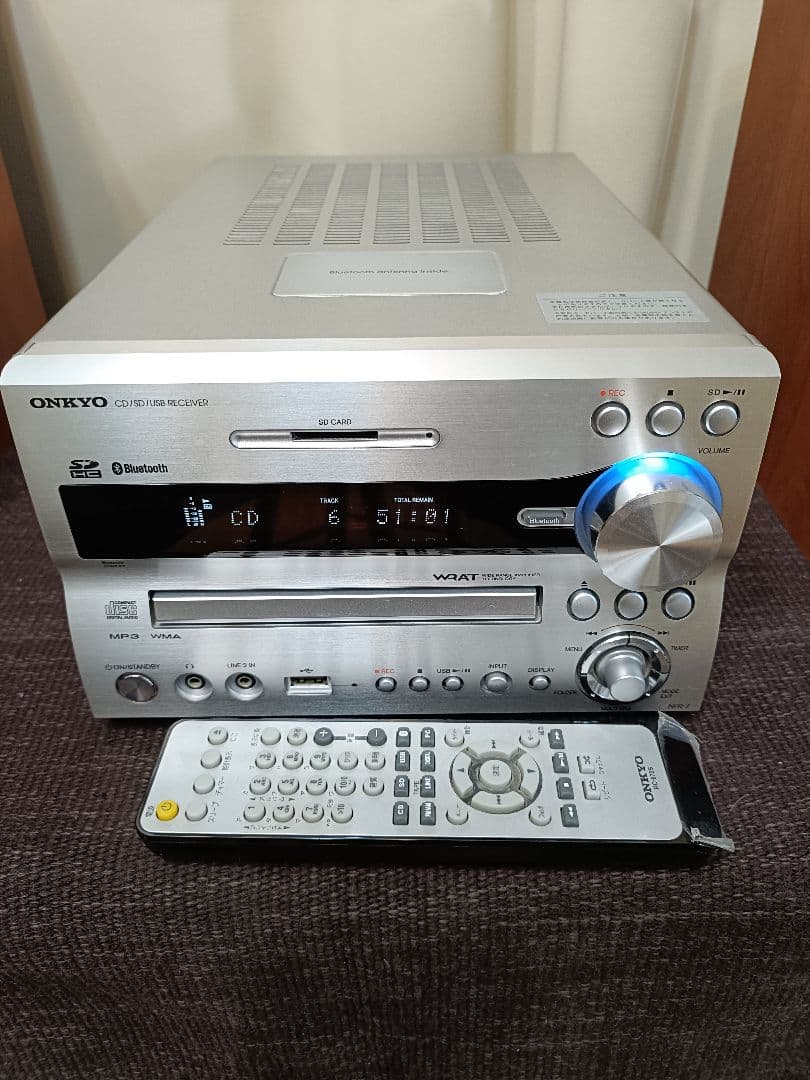 ONKYO NFR-7 CD/SD/USB ブルートゥス レシーバー 付属品一式