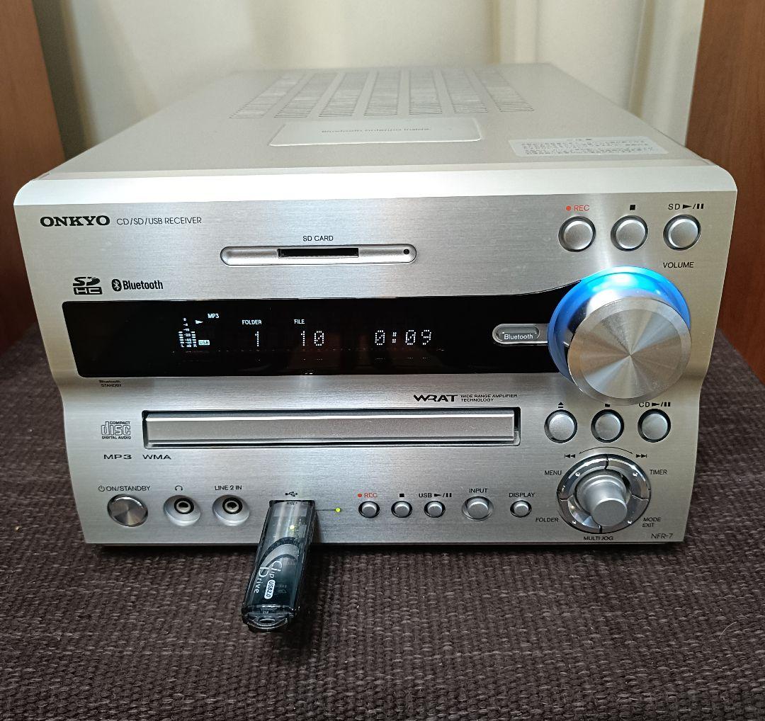 ONKYO NFR-7 CD/SD/USB ブルートゥス レシーバー 付属品一式