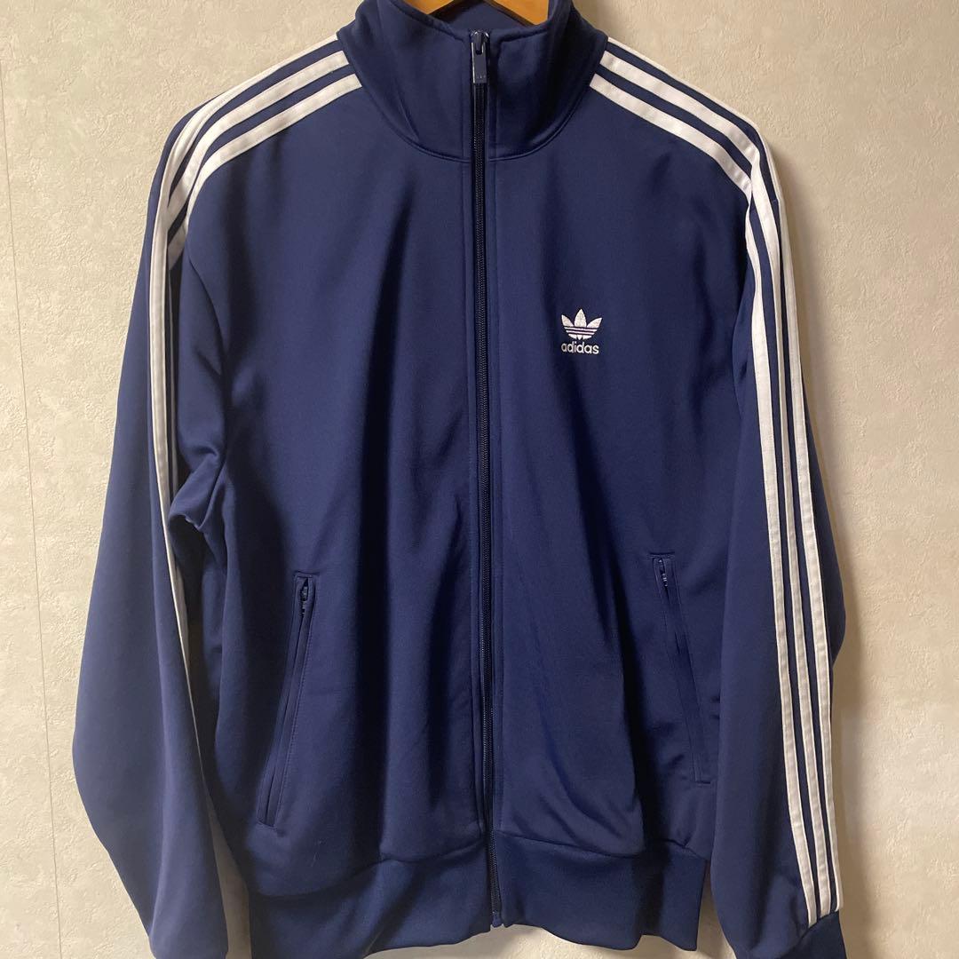 土日限定！adidas ファイヤーバード トラックトップ ダークブルー Mサイズ