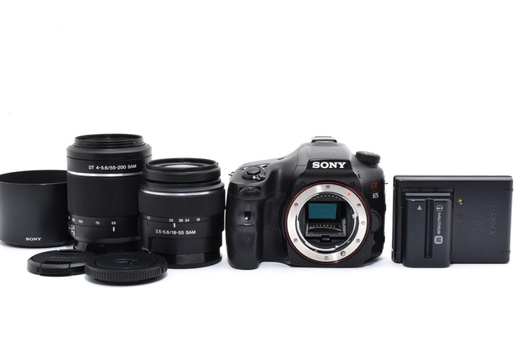 ■ 美品 ■ ソニー SONY α65 SLT-A65V Wズームレンズセット