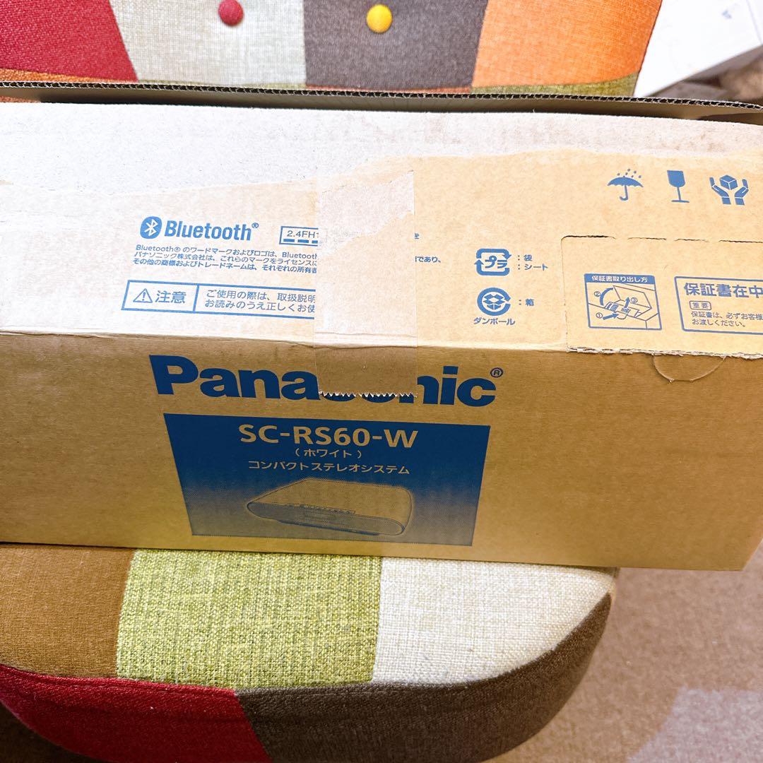 パナソニック【ハイレゾ音源対応】コンパクトステレオシステム SC-RS60-W